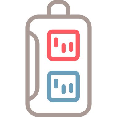 çanta simgesi vektör illüstrasyonu