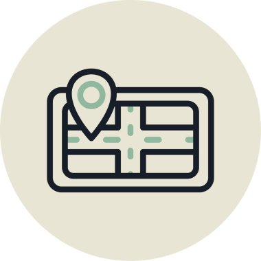 navigasyon simgesi vektör illüstrasyonu