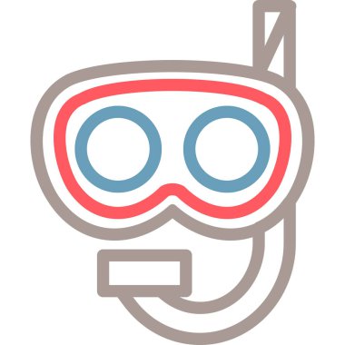 Maske. Web simgesi basit illüstrasyon