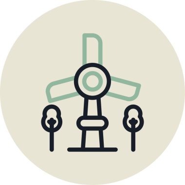 fan simgesi vektör illüstrasyonu