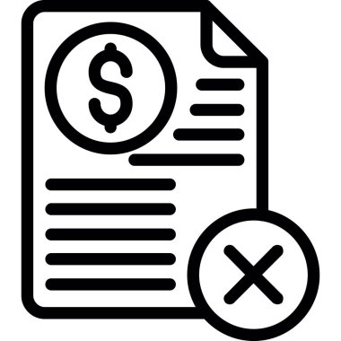 Taslak biçiminde fatura dolar simgesi