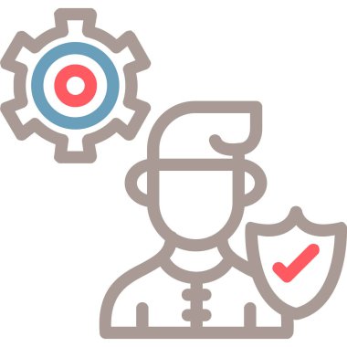 Hedef. Web simgesi basit illüstrasyon