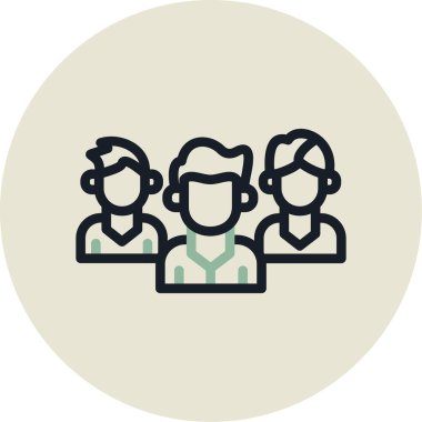 İnsan simgesinin vektör illüstrasyonu