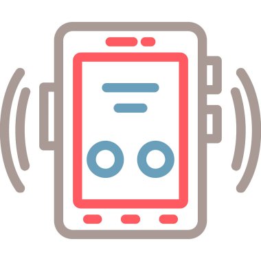 Telefon simgesi vektör illüstrasyonu