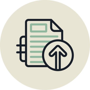 Belge. Web simgesi basit illüstrasyon