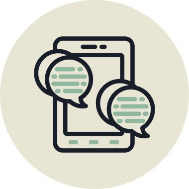 Mobil sohbet. Basit tasarım