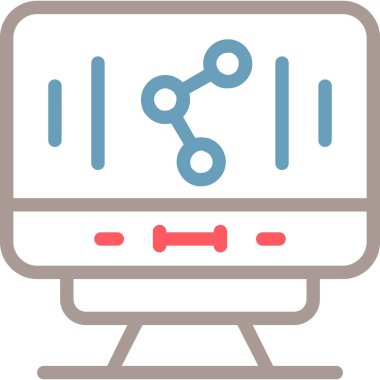 şebeke. Web simgesi basit illüstrasyon