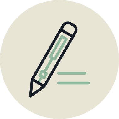 kalem simgesi vektör illüstrasyonu