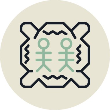 Modern simgenin vektör illüstrasyonu simge eksikliği