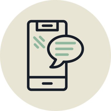 - Telefon. Web simgesi basit illüstrasyon