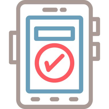 cep telefonu ikonu vektör illüstrasyonu