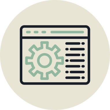 Ayarlama. Web simgesi basit illüstrasyon
