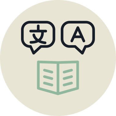 Modern bir simgenin vektör illüstrasyonu