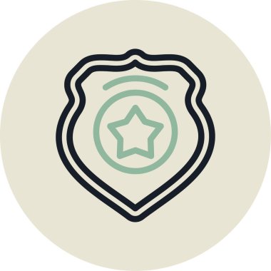 Yıldız simgesinin vektör illüstrasyonu