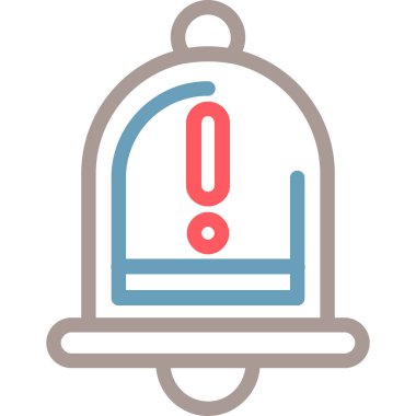 Uyarı uyarısı simgesi tam taslak biçiminde