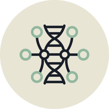 DNA simgesi vektör illüstrasyonu