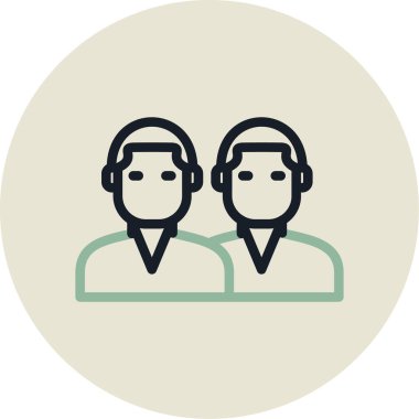 İnsan simgesinin vektör illüstrasyonu