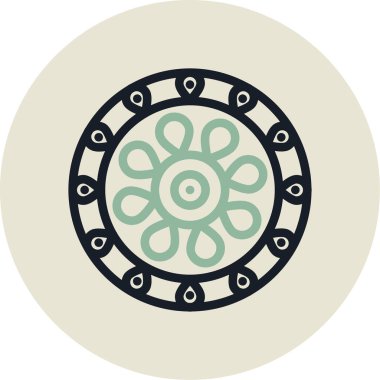 Şirin bir çizgi film simgesinin vektör çizimi