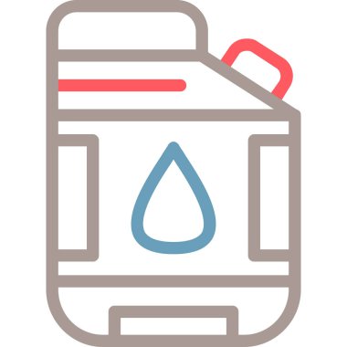 Yağ şişesi. Basit resimleme