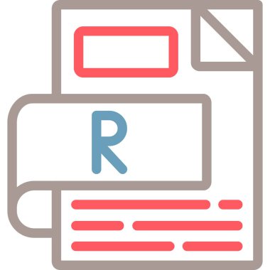 Modern bir dosya simgesinin vektör illüstrasyonu