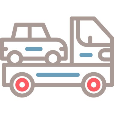 araba simgesi vektör illüstrasyonu