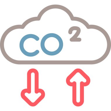 Bulut simgesi vektör illüstrasyonu