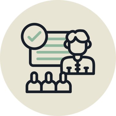 İnsan simgesinin vektör illüstrasyonu