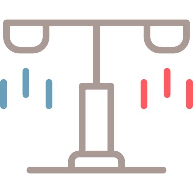 Düz stil klima simgesi