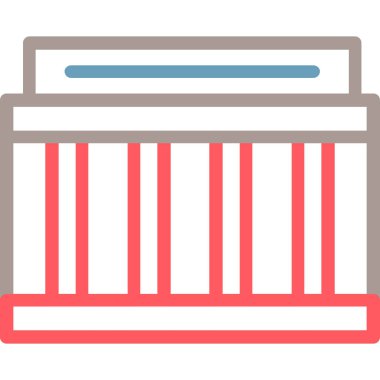 Kitaplar. Web simgesi basit illüstrasyon