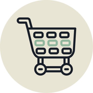 Moda tarzında izole edilmiş arkaplan simgesi