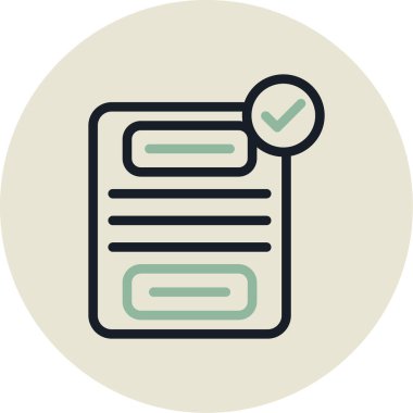 kontrol listesi simgesi vektör illüstrasyonu