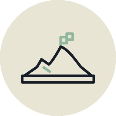 dağ simgesinin vektör illüstrasyonu