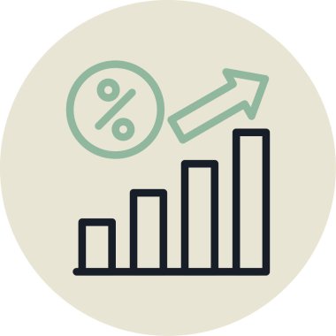 grafik ikonu vektör illüstrasyonu