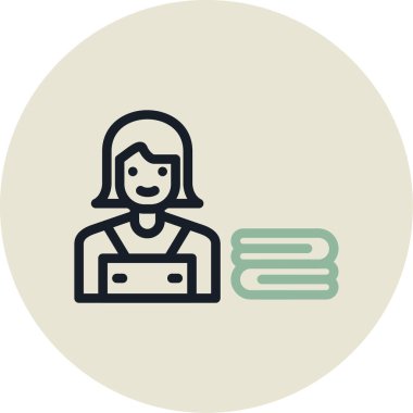 vektör kadın simgesi illüstrasyonu