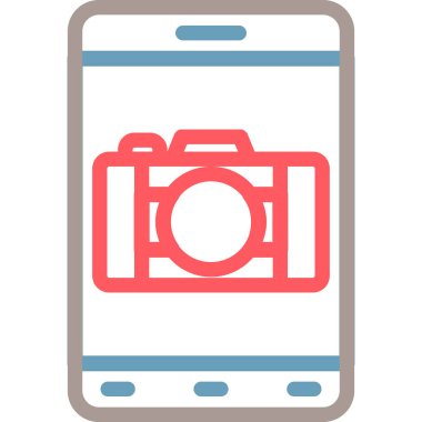 kamera modern simge vektör illüstrasyonu