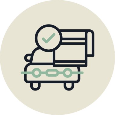 - Araba. Web simgesi basit illüstrasyon