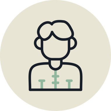 kullanıcı. Web simgesi basit illüstrasyon