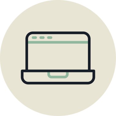 vektör dizüstü simgesi illüstrasyonu