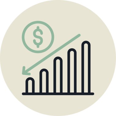 Grafiğin vektör illüstrasyonu