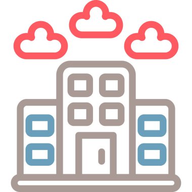 bulut depolama modern simgesi, vektör illüstrasyonu