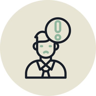 Sakallı bir adamın vektör çizimi