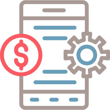 finansal muhasebe simgesi, vektör illüstrasyonu