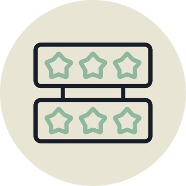 derecelendirme simgesi vektör illüstrasyonu