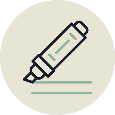 kalem simgesinin vektör illüstrasyonu