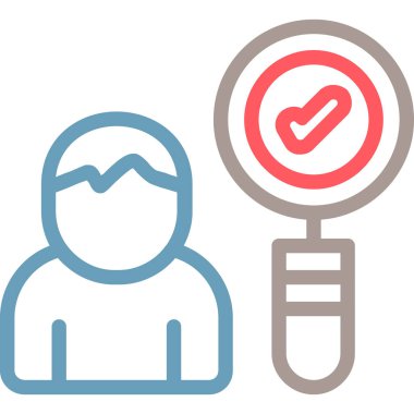 İnsan simgesinin vektör illüstrasyonu