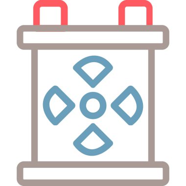 pil enerji simgesi ana hat biçiminde