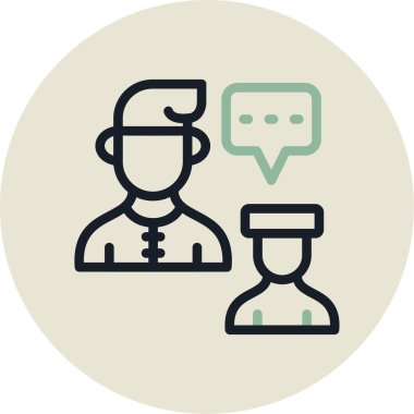 Modern simgenin vektör illüstrasyonu