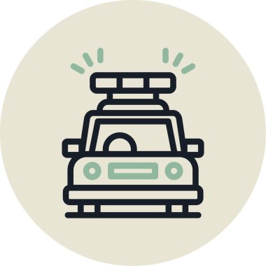 taksi simgesi vektör illüstrasyonu