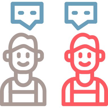 İnsanlar simgesi. Vektör çizim