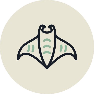 vector illustration of bat icon